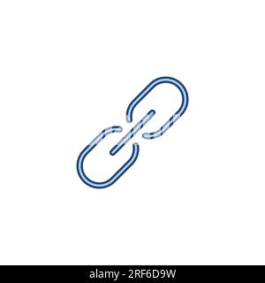 Link icon vector. Hyperlink chain sign and symbol Stock Vector