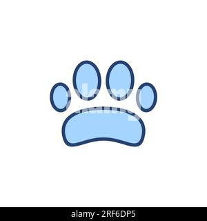 Paw icon vector. paw print sign and symbol. dog or cat paw Stock Vector