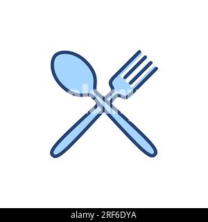 spoon and fork icon vector. spoon, fork and knife icon vector. restaurant sign and symbol Stock Vector
