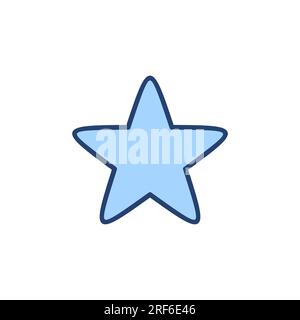 Star icon vector. rating sign and symbol. favourite star icon Stock Vector