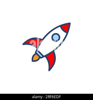 Rocket icon vector. Startup sign and symbol. rocket launcher icon Stock Vector
