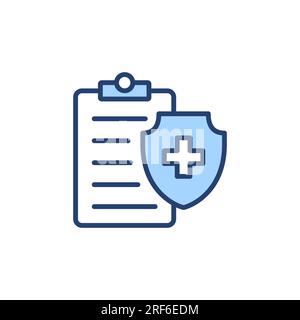 Medical insurance icon vector. health insurance sign and symbol Stock Vector