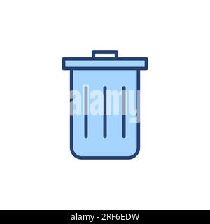 Trash icon vector. trash can icon. delete sign and symbol. Stock Vector