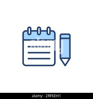 Note icon vector. notepad sign and symbol Stock Vector