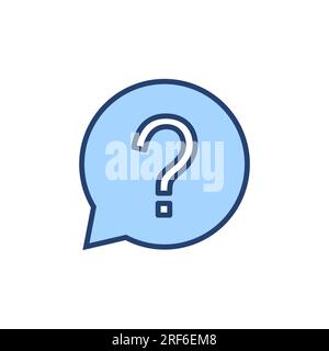 Question icon vector. question mark sign and symbol Stock Vector