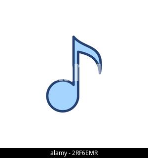 Music icon vector. note music sign and symbol Stock Vector