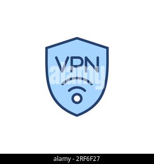 Vpn icon vector. Private network sign and symbol. virtual private network icon. Stock Vector