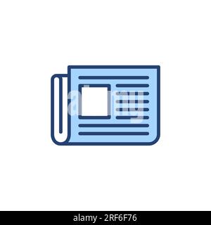 Newspaper icon vector. news paper sign and symbolign Stock Vector