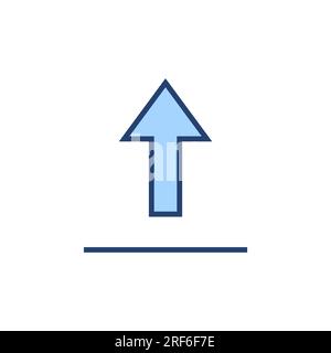 Upload icon vector. load data sign and symbol Stock Vector