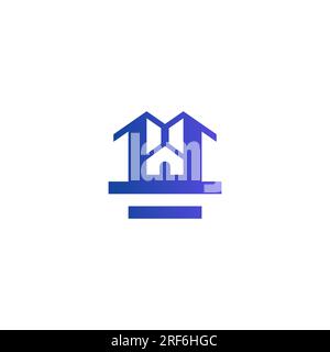 Home Building Logo Design. Real Estate Icon Stock Vector