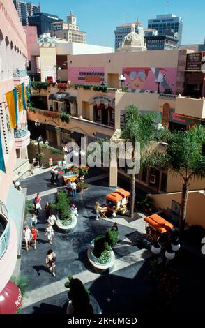 Horton Plaza Shopping Centre, San Diego, California, USA Stock Photo