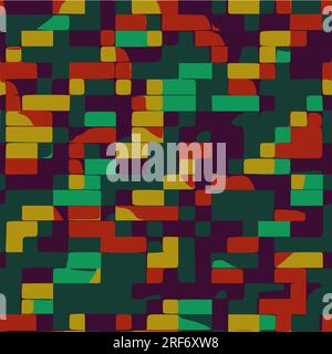 Geometric Seamless Patterns. Stock Vector