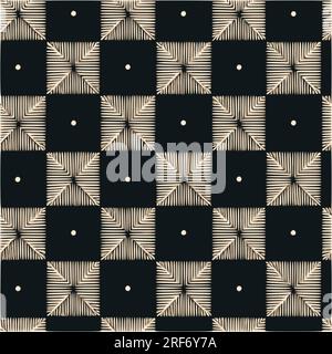 Retro mosaic abstract tiled pattern background. Stock Vector