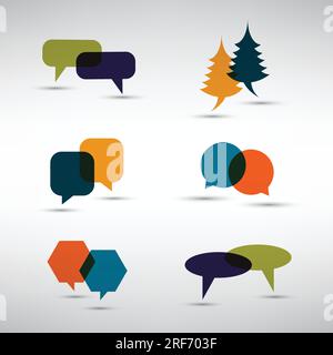 Set Of Colorful Speech Bubbles Stock Vector