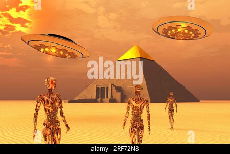 Ancient Pyramid Builders Stock Photo