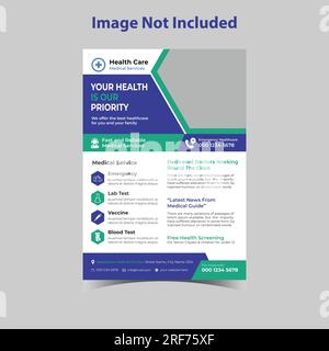 corporate marketing agency flyer design template. Stock Vector