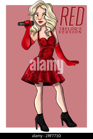 Taylor Swift album covers Stock Photo - Alamy