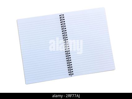 Blank notebook isolated on white background, Stock Photo