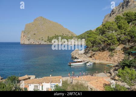 Badebucht von Sa Calobra, Serra de Tramuntana, Mallorca, Spanien Stock Photo