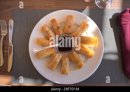 Teller Baklava, Ägypten Stock Photo