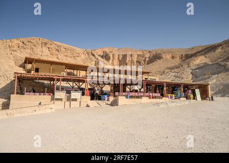 Restaurant, Tal der Könige, Theben-West, Ägypten Stock Photo