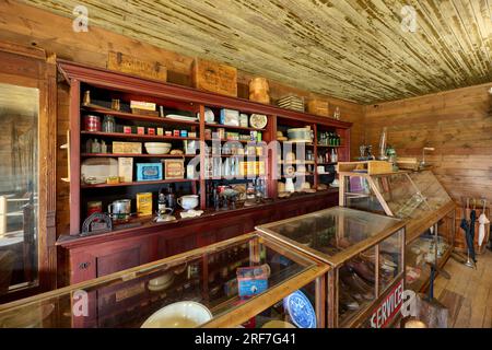 The Shell Store, interior shot Old Trail Town, Cody, Wyoming, United ...