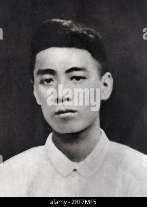 Portrait de Zhou Enlai (ou Chou En-Lai (En Lai) ou Tcheou Ngen-lai