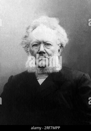 Portrait de Henrik (Henri) Johan Ibsen (1828-1906), dramaturge norvegien. Stock Photo