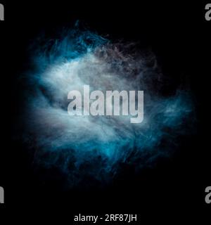 Abstract smoke cloud isolated on black Stock Photo