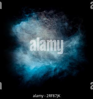 Abstract smoke cloud isolated on black Stock Photo