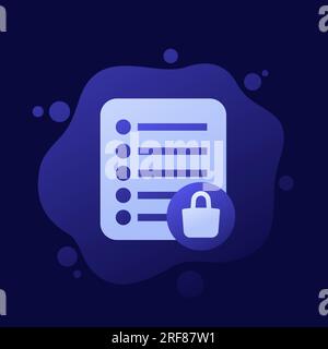 shopping list icon, vector design Stock Vector