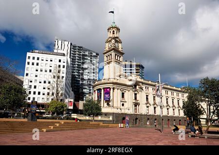 Auckland. New Zealand. The town hall in Aotea Square Stock Photo