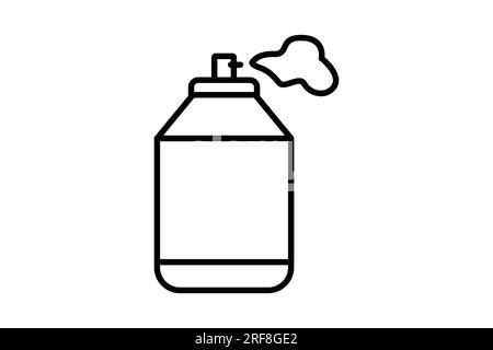 Paint Spray Can icon. icon related to painting, painters, graffiti, spray painting. line icon style. Simple vector design editable Stock Vector