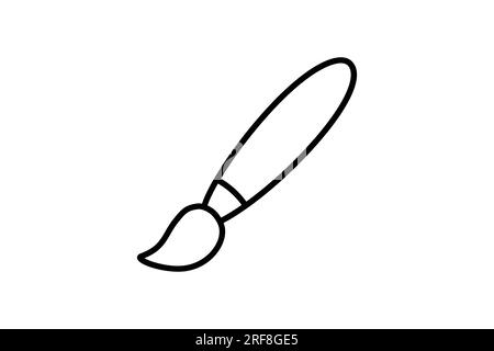 Paint brush icon. icon related to A classic symbol of painting and creativity. line icon style. Simple vector design editable Stock Vector