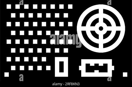 power supply electrical engineer glyph icon vector illustration Stock Vector