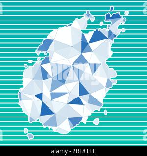 Paros vector illustration. Paros design on gradient stripes background. Technology, internet, network, telecommunication concept. Stock Vector