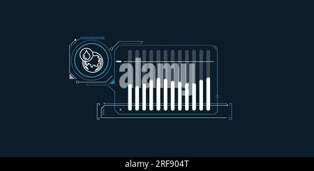 A simple infographic about stable world oil prices. Stock Vector