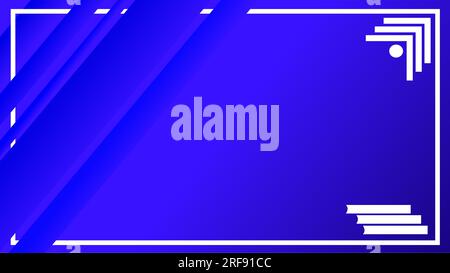 Artistic cyber technology and education blue gradient geometric background Stock Vector