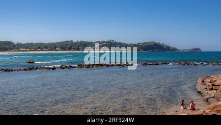 Panoramic view Terrigal Beach Central Coast NSW Australia Stock Photo