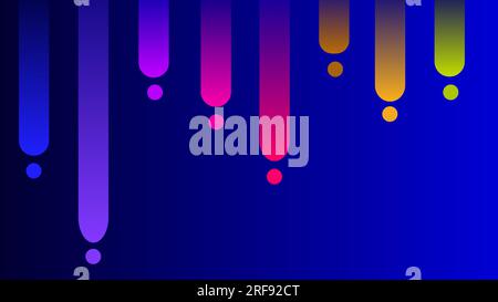 Twilight colors tubes artistic gradient night background Stock Vector