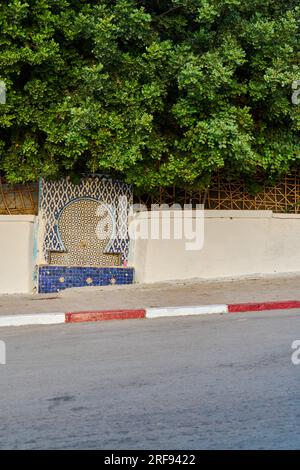 Moroccan mosaic in the old town Stock Photo