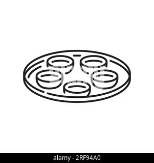 Jainism religion symbol, food offering of Jain ceremony, sweets or rice ...