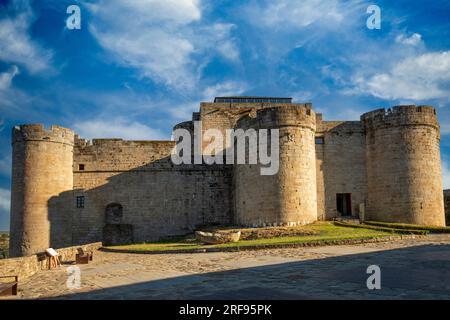 Medieval Castle of the Counts of Benavente, Puebla de Sanabria, Zamora, Castilla y Leon, Spain Stock Photo