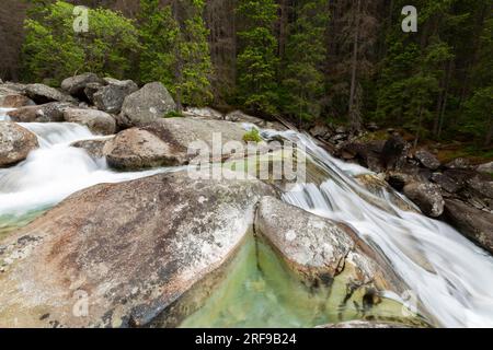 River in the Tatra mountains in Slovakia in Europe Stock Photo