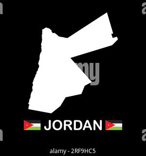 Jordan map icon vector illustration symbol design Stock Photo - Alamy