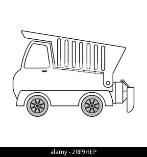 Earthmoving truck icon vector illustration logo design Stock Photo