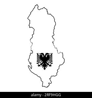 Albania map icon vector illustration symbol design Stock Photo