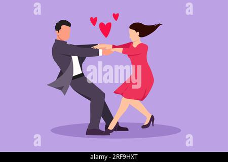 Cute Young Girls Cartoon of a Couple Holding Hands Stock Illustration -  Illustration of kissing, little: 265676733