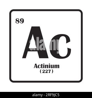 Element Actinium icon vector illustration symbol design Stock Photo