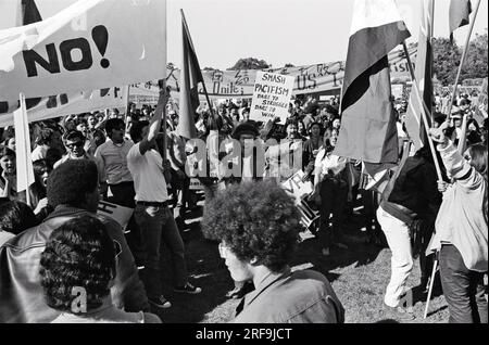 San Francisco, California:   1971 An anti Vietnam War gathering in Golden Gate Park. Stock Photo